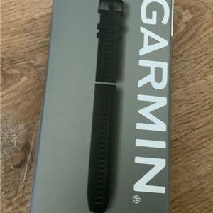 New Men’s Garmin QuickFit 22 black silicone watch band